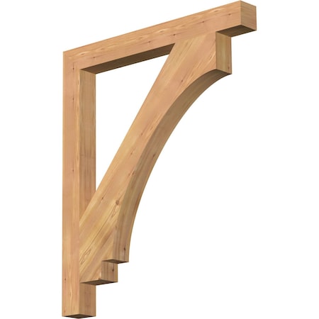 Imperial Block Smooth Bracket, Western Red Cedar, 3 1/2W X 34D X 40H